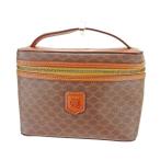  Celine Celine vanity сумка Macadam Brown бежевый Gold женский мужской б/у 