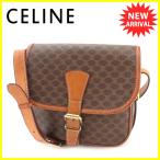 セリーヌ CELINE ショルダーバッグ 斜めがけショルダー レディース メンズ 可 マカダム 中古 人気 セール T5923