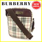 バーバリー BURBERRY ショルダーバッグ 斜めがけショルダー レディース メンズ 可 ノバチェック 中古 人気 セール T5977