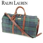 ラルフローレン Ralph Lauren バッグ ボストンバッグ チェック グリーン レディース メンズ 中古 Bag