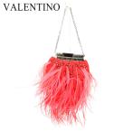 Valentino ga Raver niVALENTINO GARAVANI вечерняя сумочка косметичка женский перо б/у популярный хорошая вещь T7168