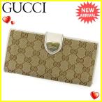 グッチ GUCCI Wホック財布 長財布 レディース GG柄  中古 人気 セール T724