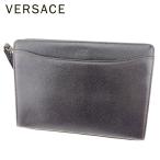 ジャンニ ヴェルサーチ GIANNI VERSACE クラッチバッグ セカンドバッグ レディース メンズ ロゴ 中古 人気 良品 T7781