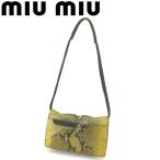 ミュウミュウ miu miu ショルダーバッグ ワンショルダー バッグ レディース メンズ パイソン 中古 人気 良品 T8078