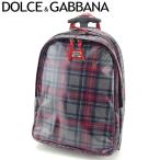 ドルチェ&amp;ガッバーナ DOLCE&amp;GABBANA リュック キャリーバッグ　旅行用バッグ レディース メンズ ドルガバ チェック 中古 美品 セール T8448