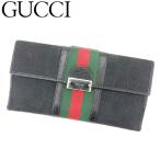 グッチ GUCCI 長財布 Wホック レディース メンズ GG柄 中古