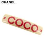 シャネル バレッタ ヘアアクセサリー レディース COCOマーク ベージュ レッド シルバー 中古