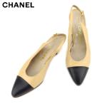 シャネル ＣＨＡＮＥＬ パンプス シューズ 靴 レディース #5ハーフ バイカラー 中古
