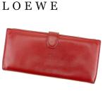 ロエベ LOEWE 長財布 ファスナー付き 財布 レディース メンズ アナグラム 中古