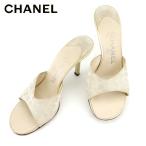 シャネル CHANEL サンダル シューズ 靴 レディース ♯36ハーフ ミュール ニュートラベルライン 中古