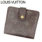 ルイヴィトン Louis Vuitton 財布 二つ折り財布 モノグラム コンパクトジップ レディース 中古