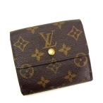 ルイヴィトン Wホック財布 財布 レディース ブラウン 中古 Y084