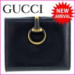 グッチ GUCCI Wホック財布 メンズ可 101604  中古 (良品・即納) Y174