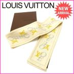 ルイヴィトン Louis Vuitton スカーフ ベージュ レディース 中古