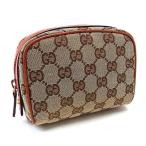 グッチ Gucci ポーチ GGキャンバス ベージュ ブラウン ライトブラウン レディース 未使用品 中古 Pouch