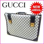 グッチ GUCCI ビジネスバッグ メンズ可 GG柄  中古 (ヴィンテージ) Y231