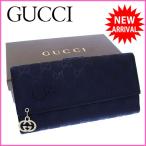 グッチ GUCCI 長財布 Wホック 二つ折り メンズ可 インターロッキングGチャーム 212104 GGインプリメ  中古 良品 セール Y2547