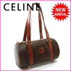 セリーヌ CELINE ショルダーバッグ 筒型バッグ メンズ可 マカダム  中古 良品 セール Y2612