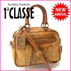 プリマクラッセ PRIMA CLASSE 2WAYショルダーバッグ ハンドバッグ メンズ可 地図柄  中古 セール 人気 Y2778