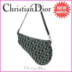 クリスチャン・ディオール Christian Dior ポーチ ハンドバッグ レディース サドル トロッター  中古 美品 セール Y2914