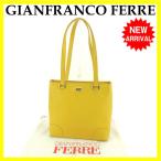 ジャンフランコフェレ Gianfranco Ferre バッグ トートバッグ イエロー ゴールド レディース 中古 Bag