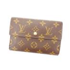 ルイヴィトン Louis Vuitton 財布 三つ折り財布 モノグラム ポルトトレゾールエテュイパピエ レディース 中古