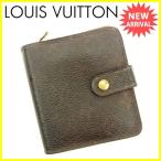 ルイヴィトン ＬＯＵＩＳ　ＶＵＩＴＴＯＮ 二つ折り財布 レディース コンパクトジップ M61667 モノグラム (参考定価60900円)  中古 人気 セール Y5271