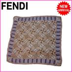 フェンディ FENDI ストール 大判サイズ レディースメンズ可 ロゴ  中古 (人気） Y573