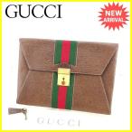 グッチ GUCCI クラッチバッグ  シェリーライン  中古 ヴィンテージ 人気 Y6125