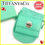 ティファニー ＴＩＦＦＡＮＹ コインケース 名刺入れ メンズ可 Ｓ金具 [未使用] 人気　未使用 Y6278