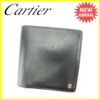 カルティエ Cartier 二つ折り財布 メンズ パシャ  中古 超セール 人気 Y6287
