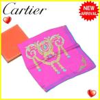 カルティエ Cartier スカーフ 大判サイズ レディース ジュエリー  中古 人気 セール Y6413