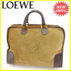 ロエベ LOEWE ボストンバッグ トラベルバッグ アナグラム  中古 人気 セール Y6414