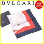 ブルガリ BVLGARI スカーフ 大判サイズ レディース メンズ　可 気球プリント  中古 良品 セール Y6450