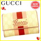 グッチ Ｇｕｃｃｉ 二つ折り財布 パスポートケース レディース GG柄  中古 人気 セール Y6679