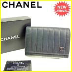 シャネル ＣＨＡＮＥＬ 二つ折り財布 パスポートケース レディース メンズ　可 マドモアゼル  中古 人気　セール Y6764