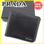プラダ PRADA 二つ折り財布 メンズ   中古 人気 セール Y7189