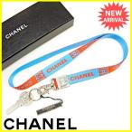  Chanel ремешок на шею аксессуары мужской возможно голубой orange серебряный б/у Y7227