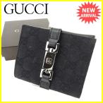 グッチ GUCCI Wホック財布 二つ折り財布 メンズ可 ジャッキー金具 05470 GGキャンバス [未使用] 未使用品 訳あり Y7457