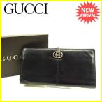 グッチ GUCCI 長財布 ファスナー付き長財布 レディース メンズ　可 インターロッキング  中古 人気 セール Y7531