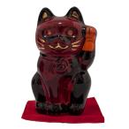 新品同様 バカラ まねき猫 招き猫 ラッキーキャット Baccarat レッド 2613002 座布団付き クリスタル 【中古】