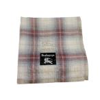  не использовался Burberry z носовой платок хлопок шарф цветочный принт темно-синий белый многоцветный проверка BURBERRY [ б/у ]