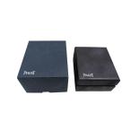  Piaget коробка кейс часы место хранения пустой коробка кейс для часов PIAGET темно-синий пустой коробка BOX box дерево коробка [ б/у ]