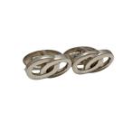  Tiffany кафф links Dub Leroux p двойной Circle SV925 sterling серебряный серебряный производства TIFFANY [ б/у ]
