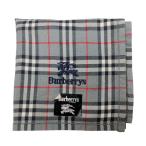  не использовался Burberry z носовой платок хлопок scarf проверка женский мужской BURBERRYS хлопок серый [ б/у ]
