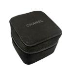  Chanel кейс браслет для для часов черный Logo CHANEL кейс для часов [ б/у ]