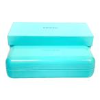  Tiffany очки кейс футляр для очков очки кейс коробка кейс TIFFANY голубой женский мужской [ б/у ]