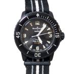 新品同様 SWATCH スウォッチ ブランパン Swatch 時計 SO35B400 自動巻 裏スケ 黒文字盤 メンズ 【中古】