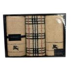  не использовался Burberry BURBERRY полотенце комплект полотенце полотенце для лица сделано в Японии бежевый проверка 3 шт. комплект [ б/у ]