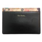  не использовался Paul Smith футляр для карточек чехол для пропуска футляр для визитных карточек тонкий чёрный цветочный принт чехол для проездного билета paul smith женский [ б/у ]